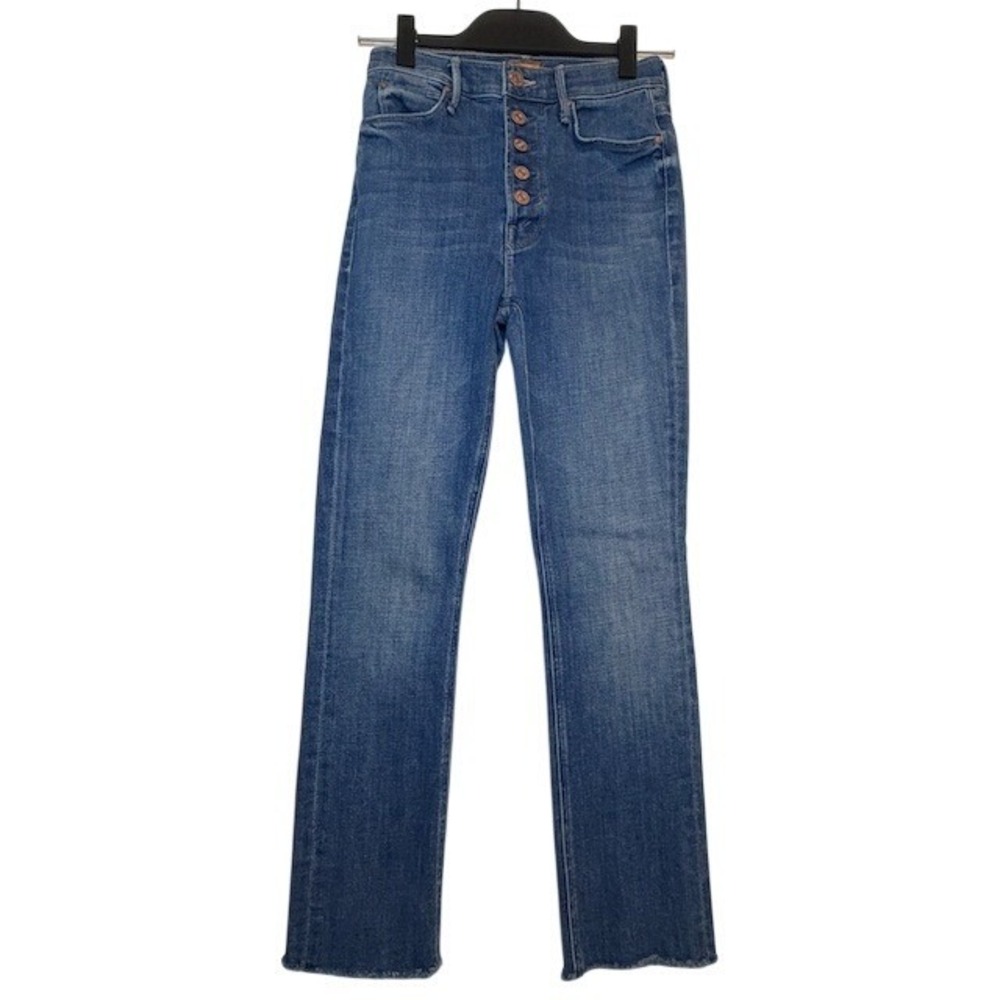 MOTHER The Pixie Dazzler Ankle Fray Beginner's Luck High Rise Button Fly Sz 25